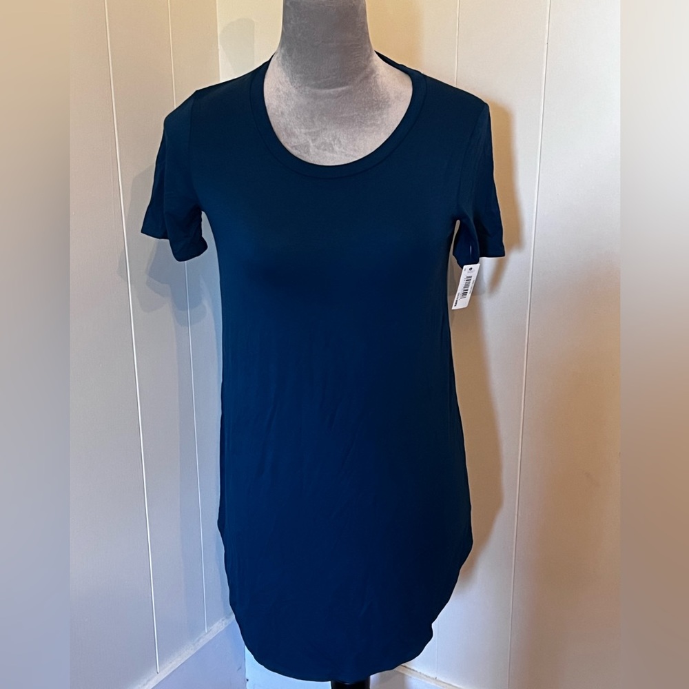 NWT Daily Ritual Dark Teal Tunic Top, XS